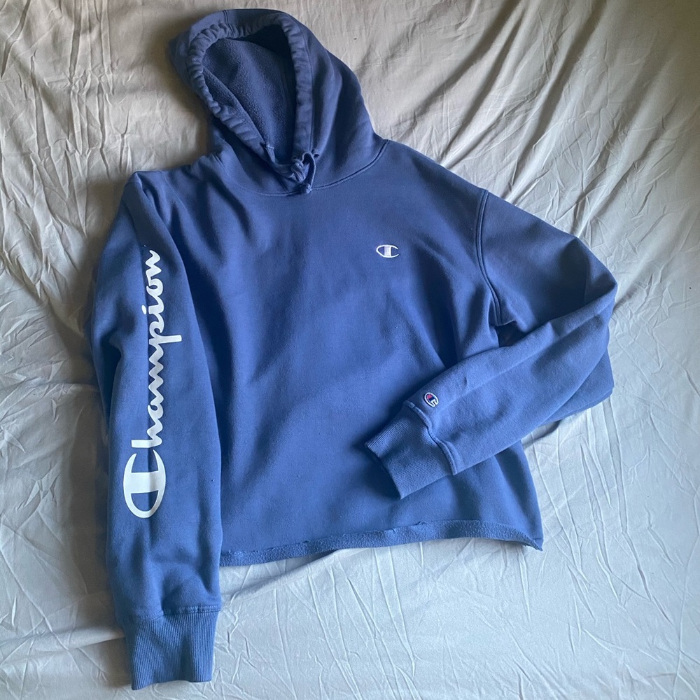 Cropped Indigo Blue Hoodie (❗️ALL ITEMS 7 DAYS LEFT ON SALE BEFORE I MOVE)
